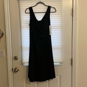 Comfy black jersey knit reversible dress